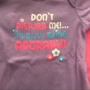 ⭐️4/$10 Don’t Disturb Me Adorable Onesie